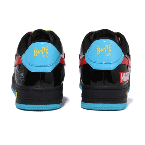 Bape x Marvel Black Widow BAPESTA