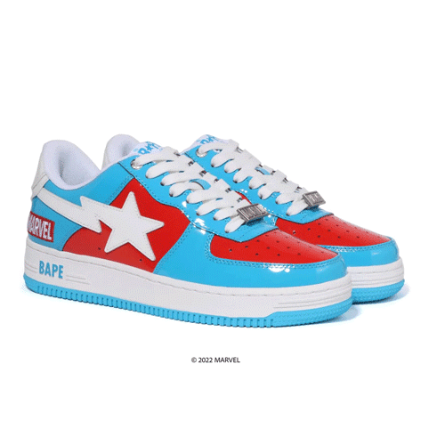 Bape x Marvel Captain America BAPESTA