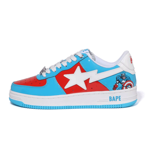 Bape x Marvel Captain America BAPESTA