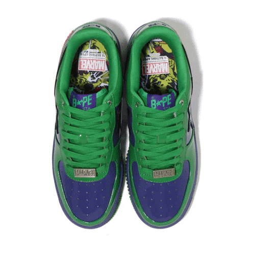 Bape x Marvel Hulk BAPESTA