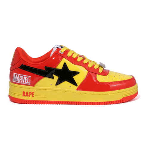 Bape x Marvle Iron Man BAPESTA