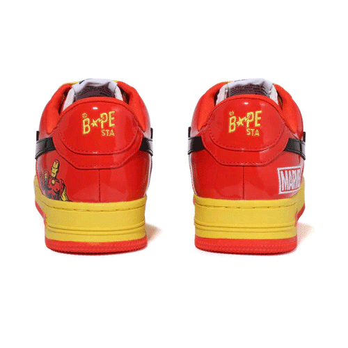 Bape x Marvle Iron Man BAPESTA