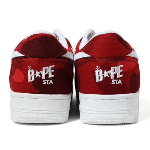 BAPESTA Red Camo Shoes