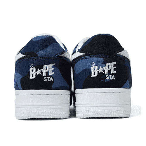 BAPESTA Navy Camo Shoes