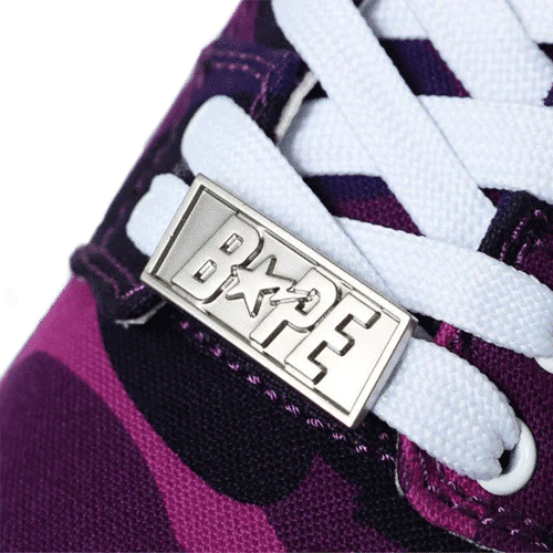 BAPESTA Purple Camo Shoes