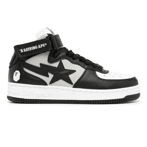 BAPE STA Logo Patch Leather Trainers Shoes