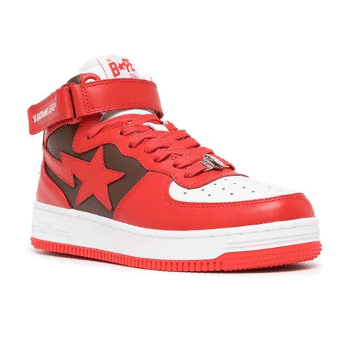 BAPESTA Men Star Patch Trainers Shoes