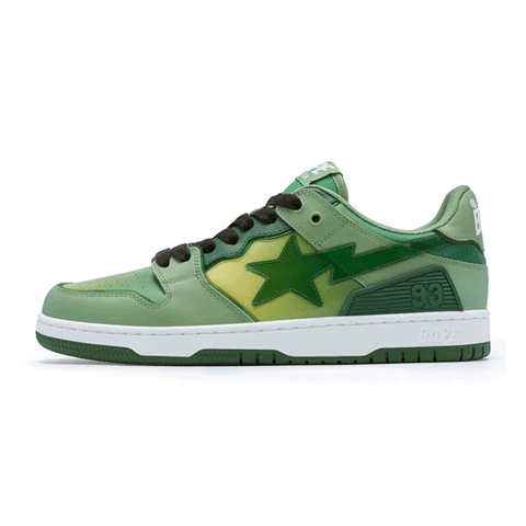 A Bathing Ape Bape SK8 Sta Green Gradation