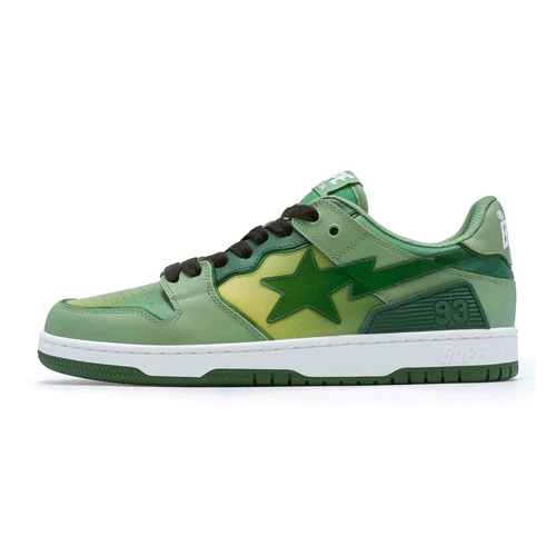 A Bathing Ape Bape SK8 Sta Green Gradation