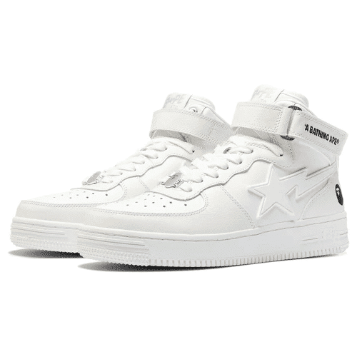 A Bathing Ape Women BAPESTA Mid Shoes