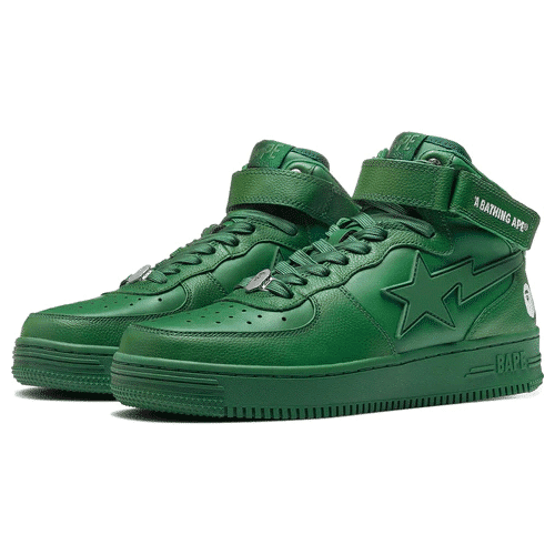 A Bathing Ape Women BAPESTA Mid Shoes