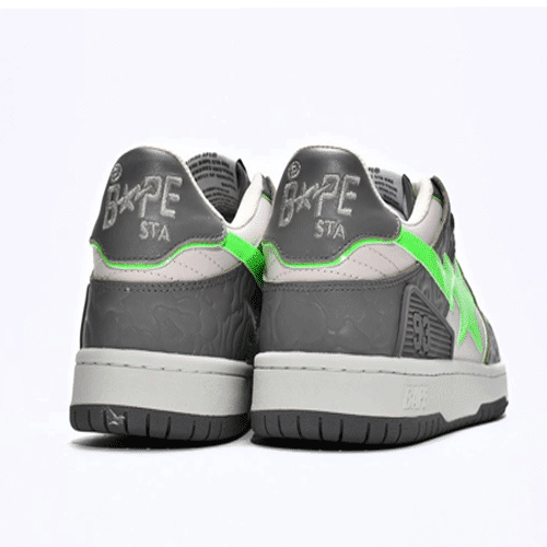 BAPESTA Sk8 Low Grey Shoes