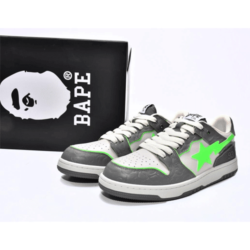 BAPESTA Sk8 Low Grey Shoes