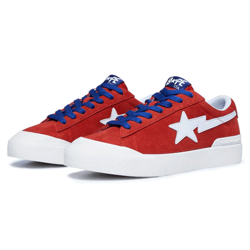 BAPE STA Mid Red Shoes