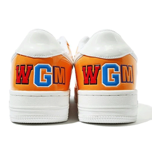 A Bathing Ape Shark Bapesta Orange