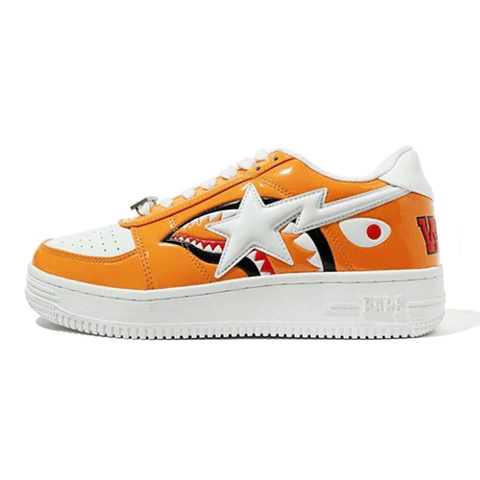 A Bathing Ape Shark Bapesta Orange