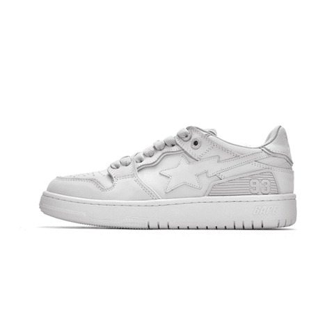 BAPESTA Sk8 Low White Shoes