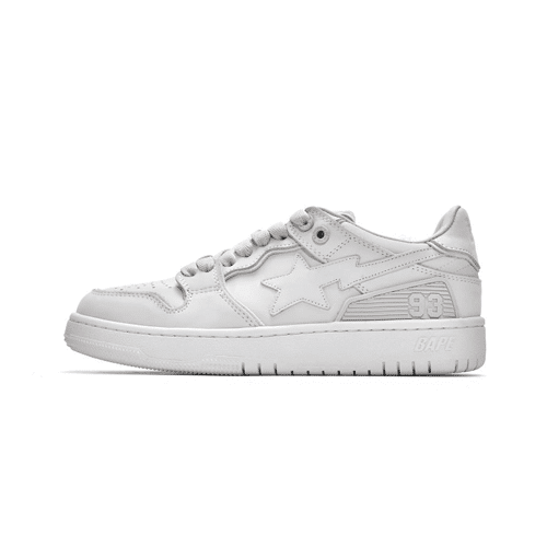 BAPESTA Sk8 Low White Shoes