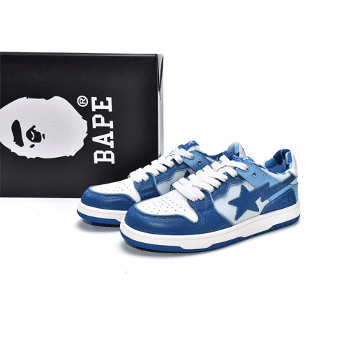 BAPESTA Sk8 Low Blue Shoes
