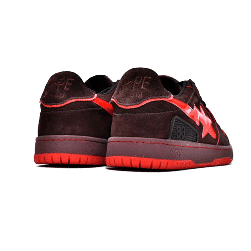 BAPESTA Sk8 Low 93 Black Shoes
