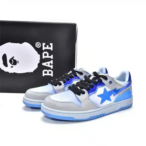 BAPESTA Sk8 Low Gradient Blue Shoes