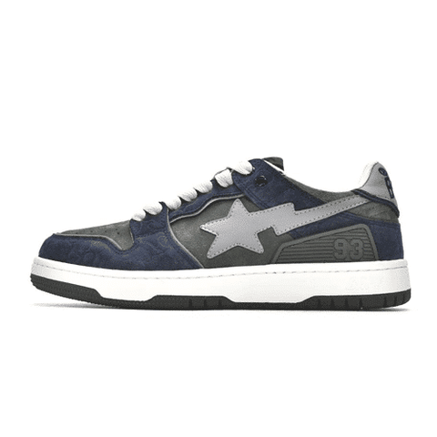 BAPESTA Sk8 93 Low Navy Shoes