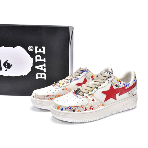 BAPESTA Sk8 Low Splash Ink