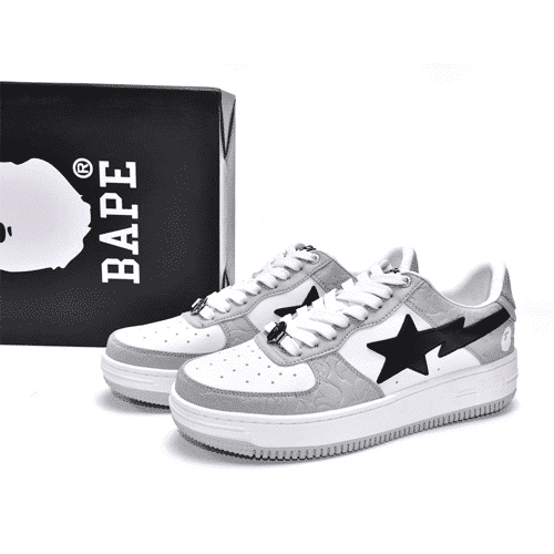 A Bathing Ape STA Low Grey Shoes