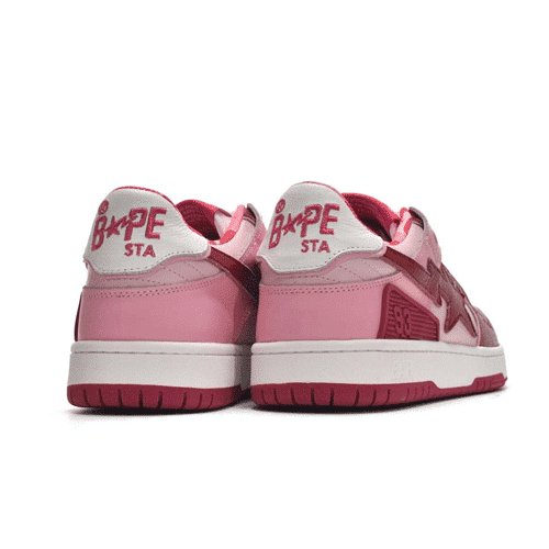 BAPESTA Sk8 Low Red Shoes