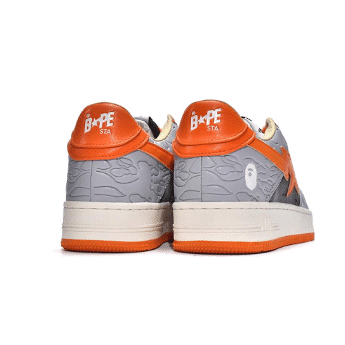 BAPE STA Low Orange Shoes