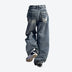 Casual Relaxed-Fit Vintage Denim Jeans