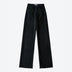 Classic Wide-Leg High-Waist Black Jeans