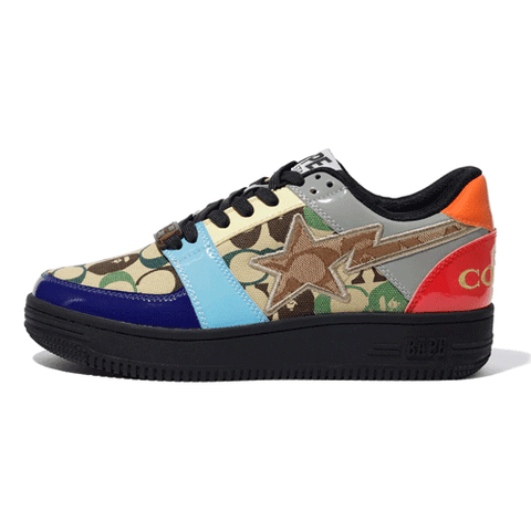 Bape x Coach BAPESTA Multicolor Shoes