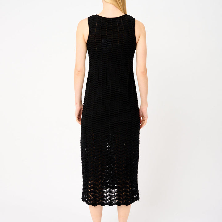 The Knitted Edie Dress Black