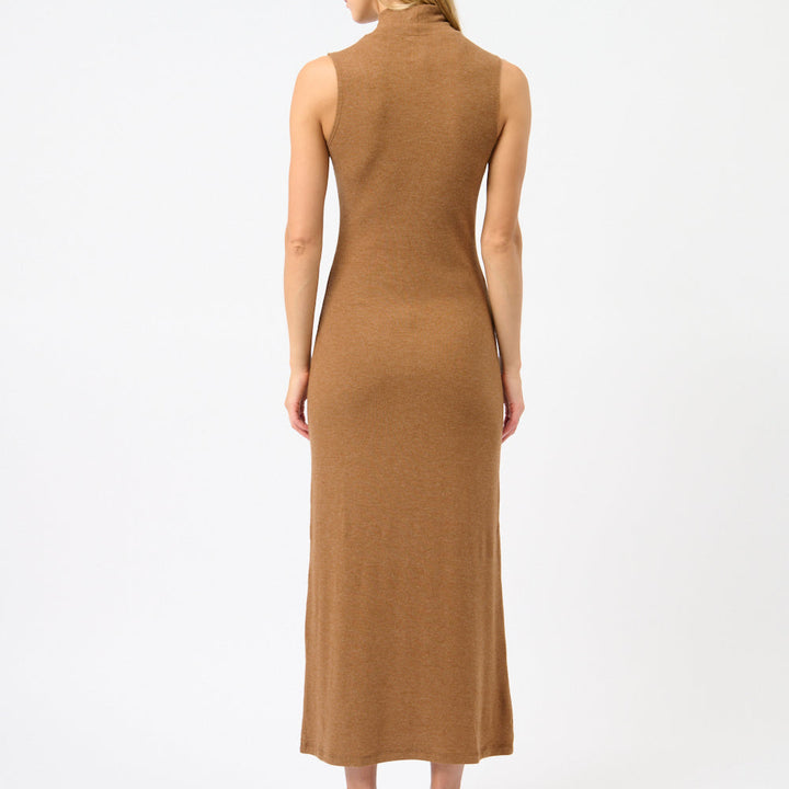 Lauren Sleeveless Turtleneck Maxi Dress
