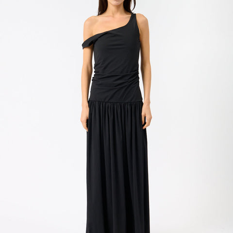 Off-Shoulder Light Scuba Dress