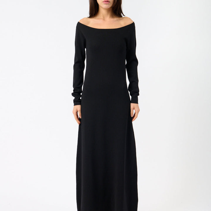 Off-Shoulder Knitted Dress