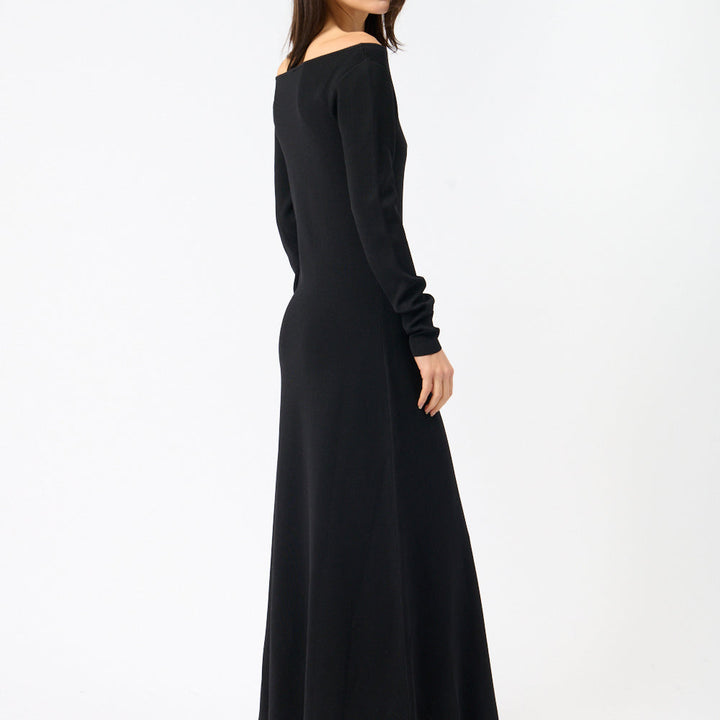 Off-Shoulder Knitted Dress