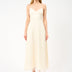 Bustier Silk Lace Dress Cream