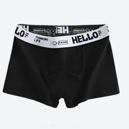 Playful Printed Waistband 6 Pieces Boxer Shorts