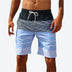 Quick-Dry Striped Drawstring Swim Shorts