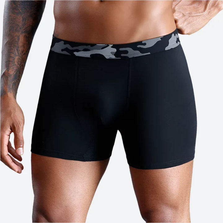 Soft Stretch Branded Boxer Briefs Shorts