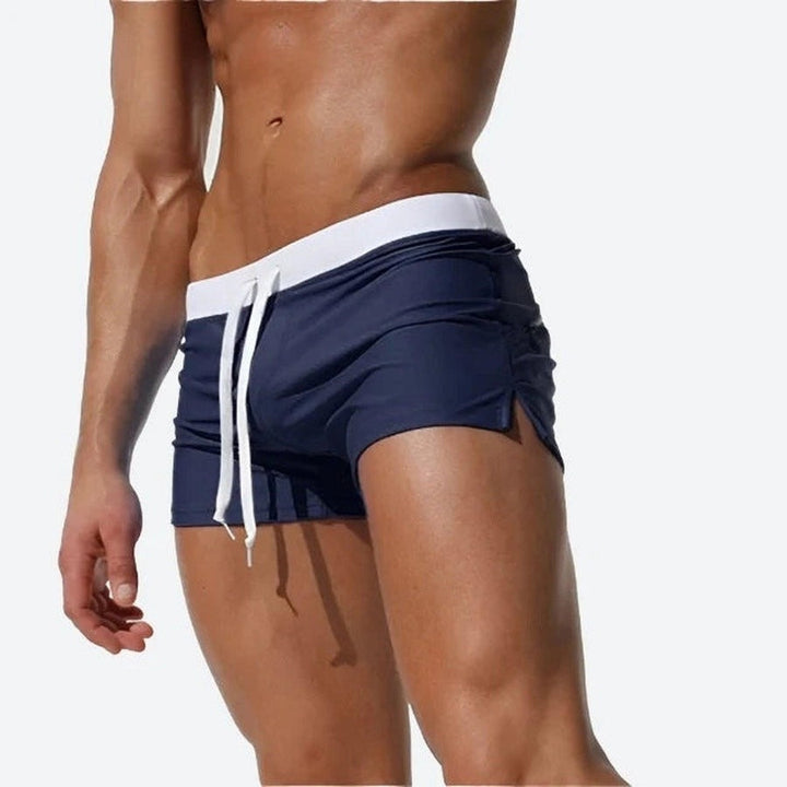 Sporty Low-Rise Quick-Dry Swim Shorts