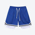 Trendy Two-Layer Basketball Mesh Shorts