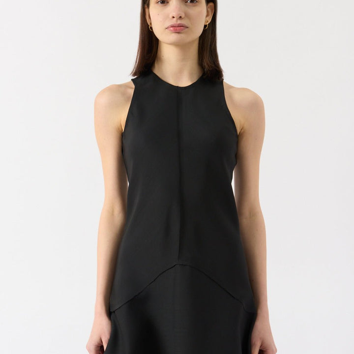 Black Shield Mini Dress