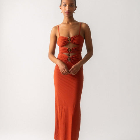 Crystal Orbit Column Dress