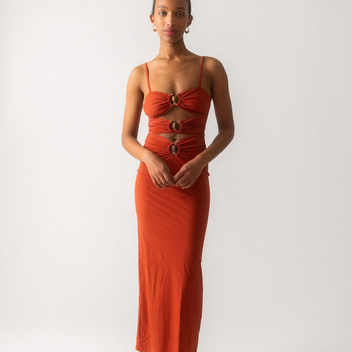 Crystal Orbit Column Dress