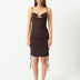 Ruched Cutout Midi Dress