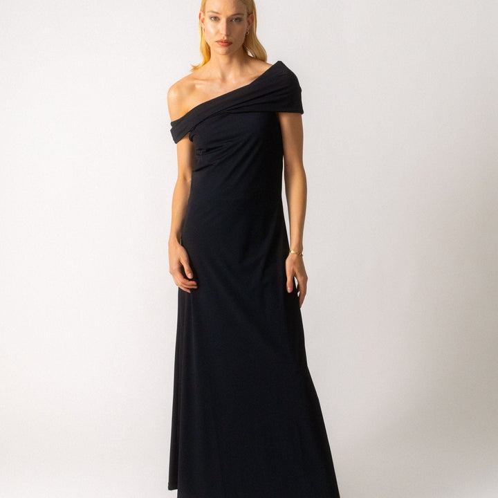 Róhe Black Off-The-Shoulder Maxi Dress